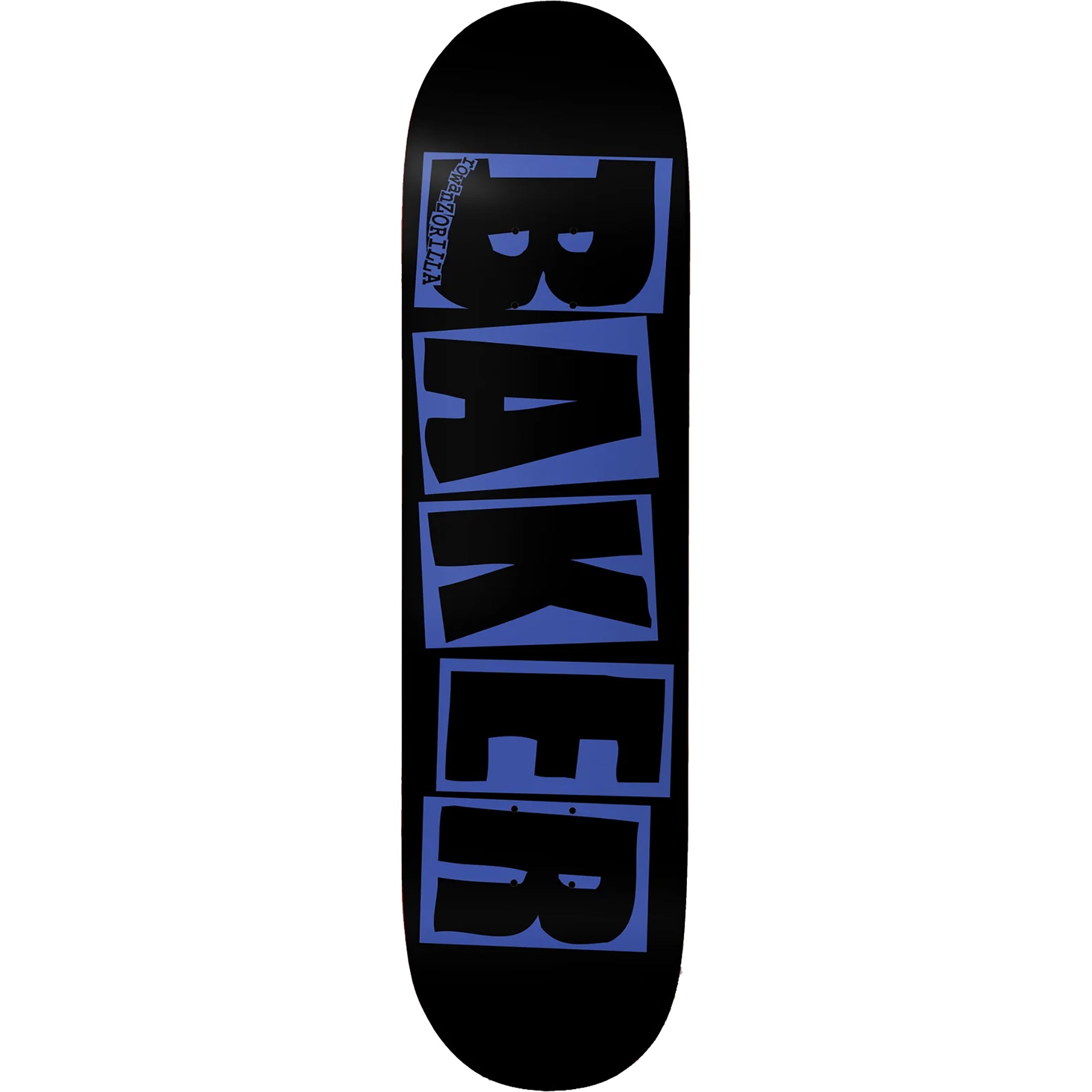 Baker Rowan Zorilla Brand Logo Danger Blue Skateboard Deck 8.25"