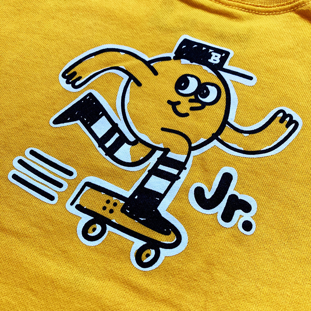 Blast Skates Kids Crew Neck Sweatshirt Yellow