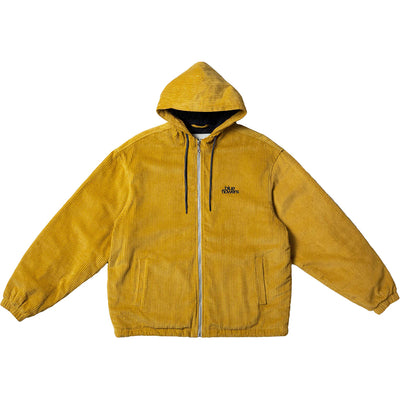 Blue Flowers Arcade Corduroy Jacket Mustard