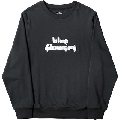 Blue Flowers Cloud 9 Sweatshirt Black