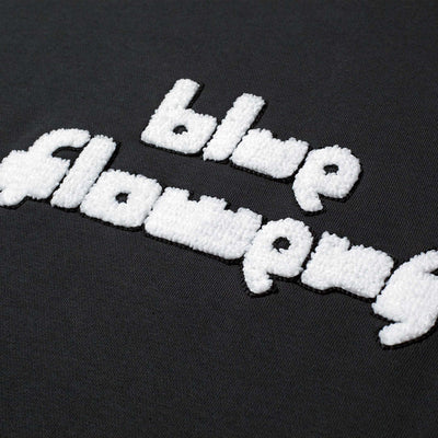 Blue Flowers Cloud 9 Sweatshirt Black