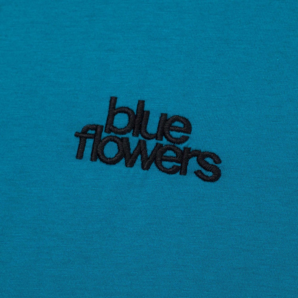 Blue Flowers Evolution T Shirt Ocean Blue