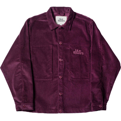 Blue Flowers Guernica Overshirt Burgundy