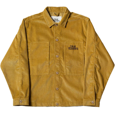 Blue Flowers Guernica Overshirt Dark Sand