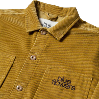 Blue Flowers Guernica Overshirt Dark Sand