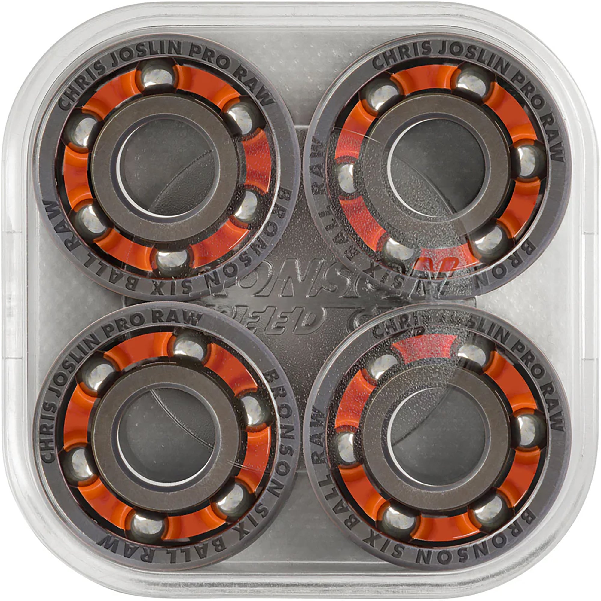 Bronson Speed Co Chris Joslin 6-Ball Raw Skateboard Bearings