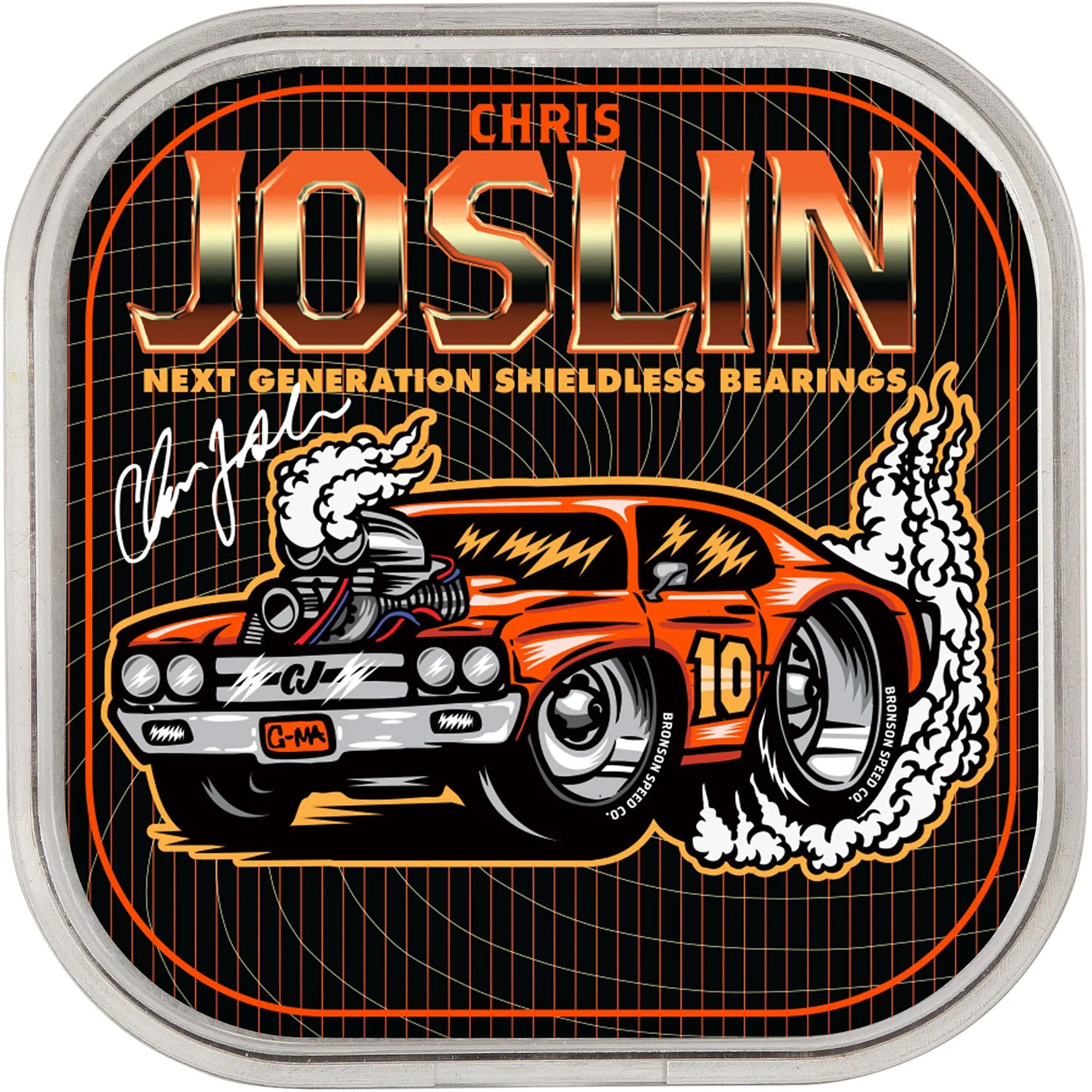 Bronson Speed Co Chris Joslin 6-Ball Raw Skateboard Bearings