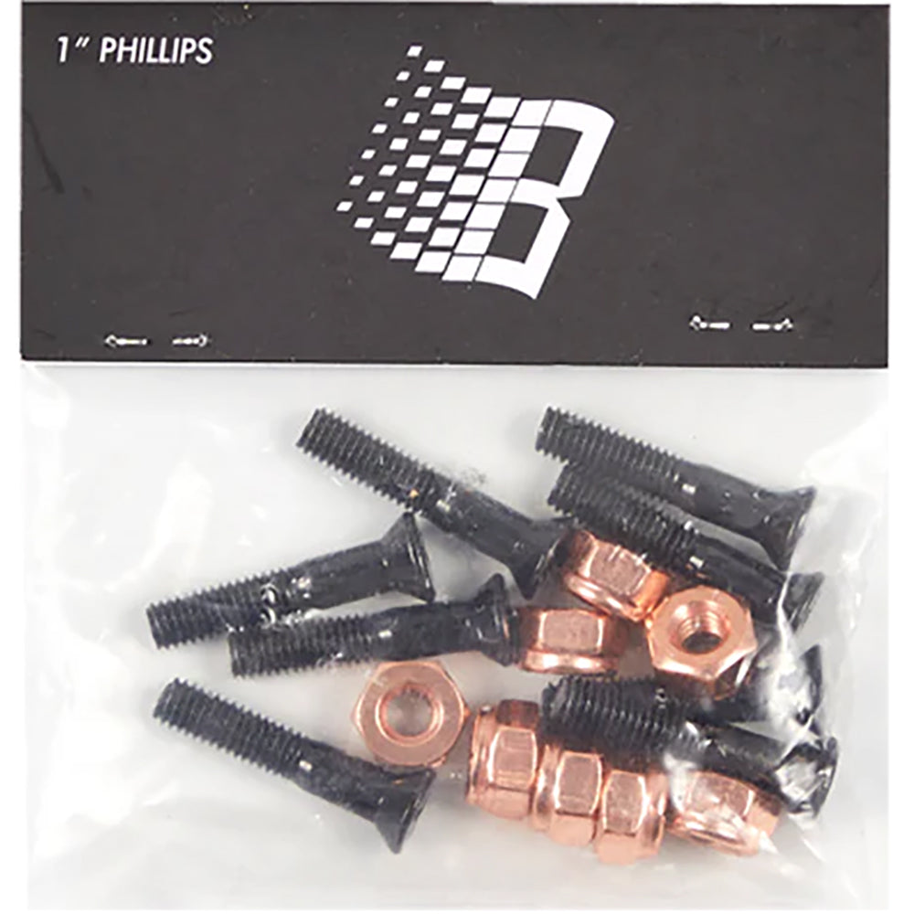 Bronze 56K Jet Black Skateboard Hardware Phillips 1