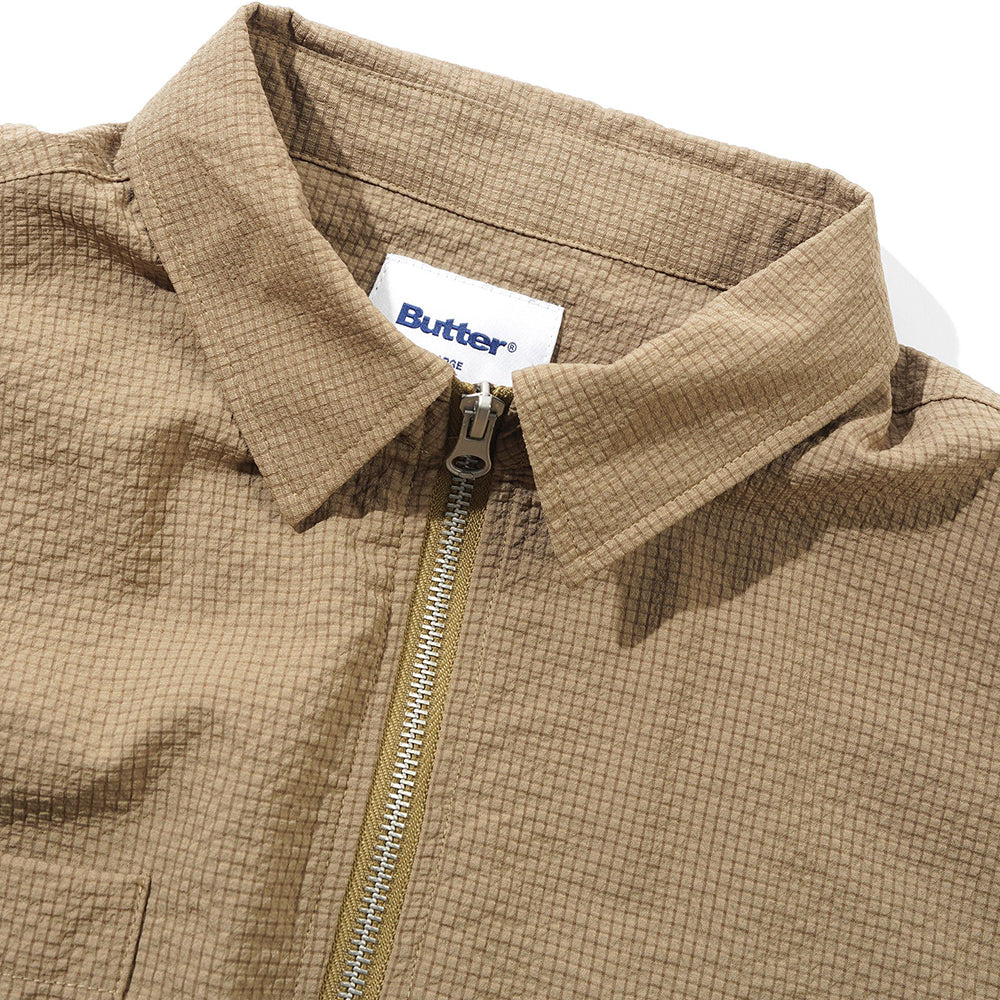 Butter Goods Carve Zip Shirt Walnut