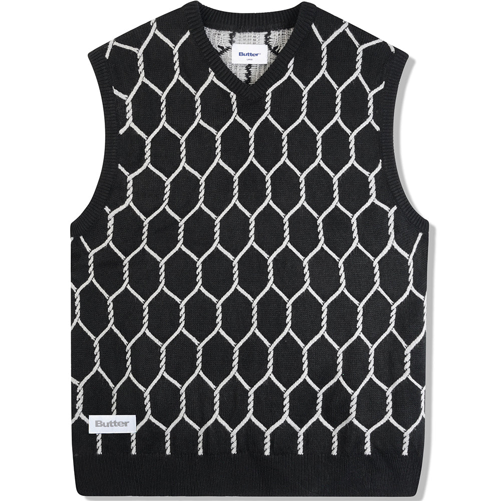 Butter Goods Chain Link Knitted Vest Black