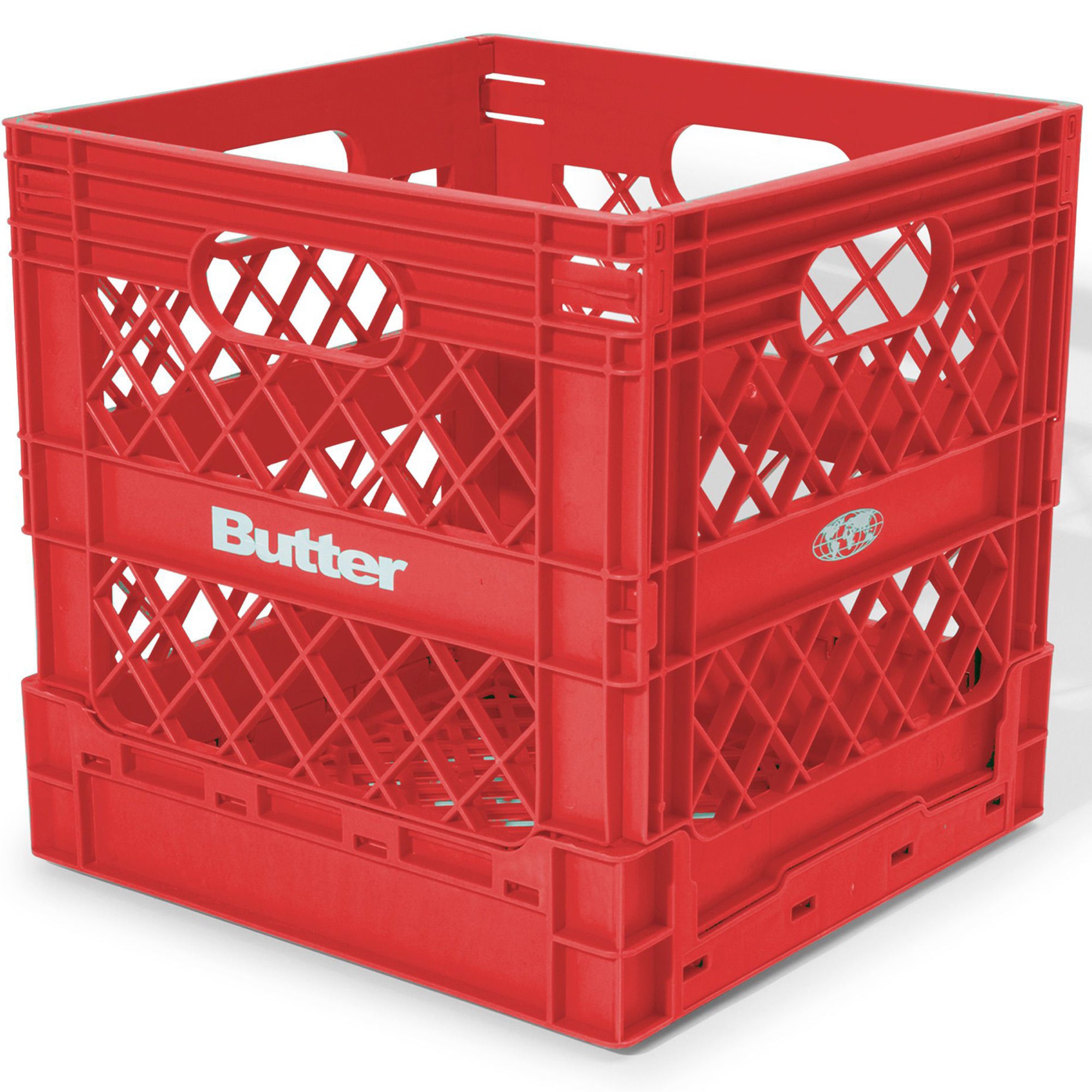 Butter Goods Collapsable Record Crate Red
