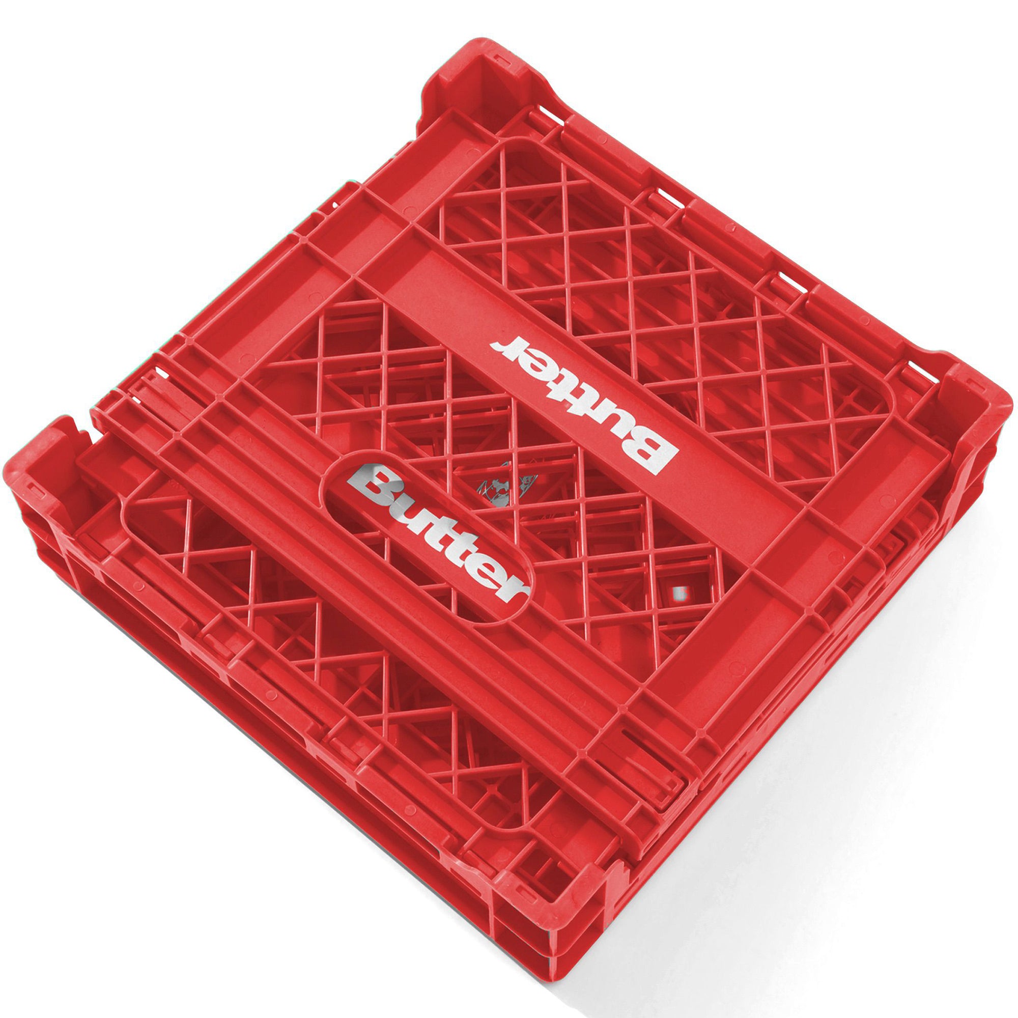 Butter Goods Collapsable Record Crate Red