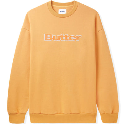 Butter Goods Cord Logo Crewneck Sweatshirt Sorbet