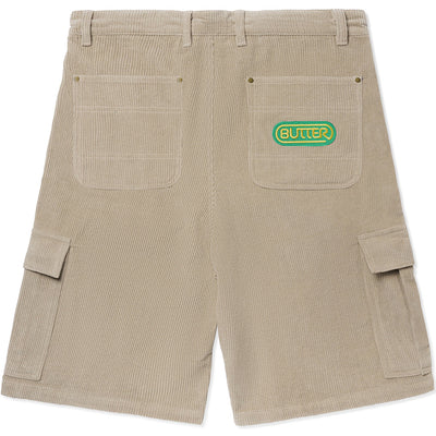 Butter Goods Corduroy Cargo Shorts Khaki