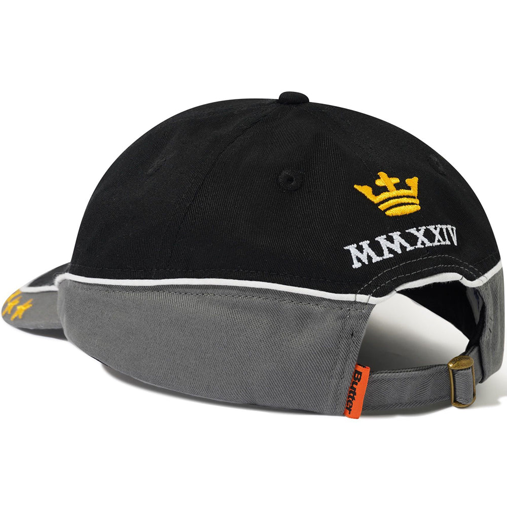 Butter Goods Crown 6 Panel Cap Black/Carbon