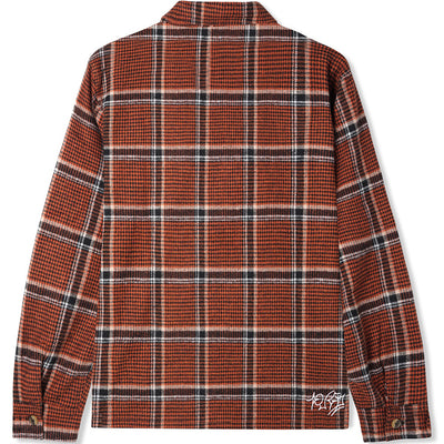 Butter Goods Dougie George Plaid Overshirt Rust/Black/White