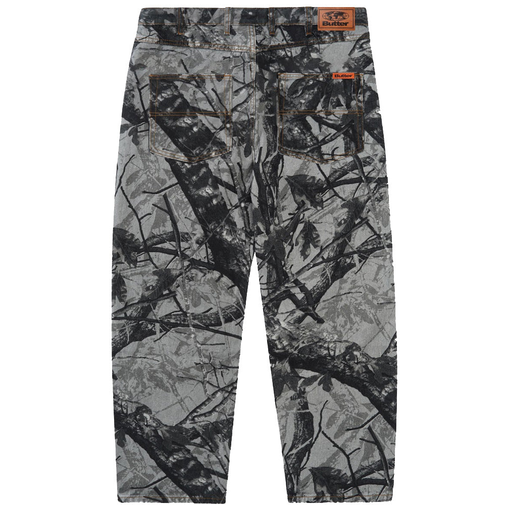 Butter Goods Foliage Camo Denim Jeans Black