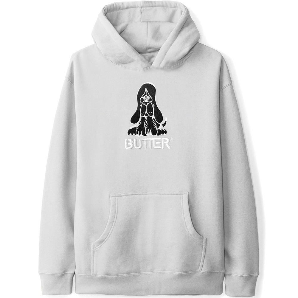 Butter Goods Hound Embroidered Pullover Hood Cement
