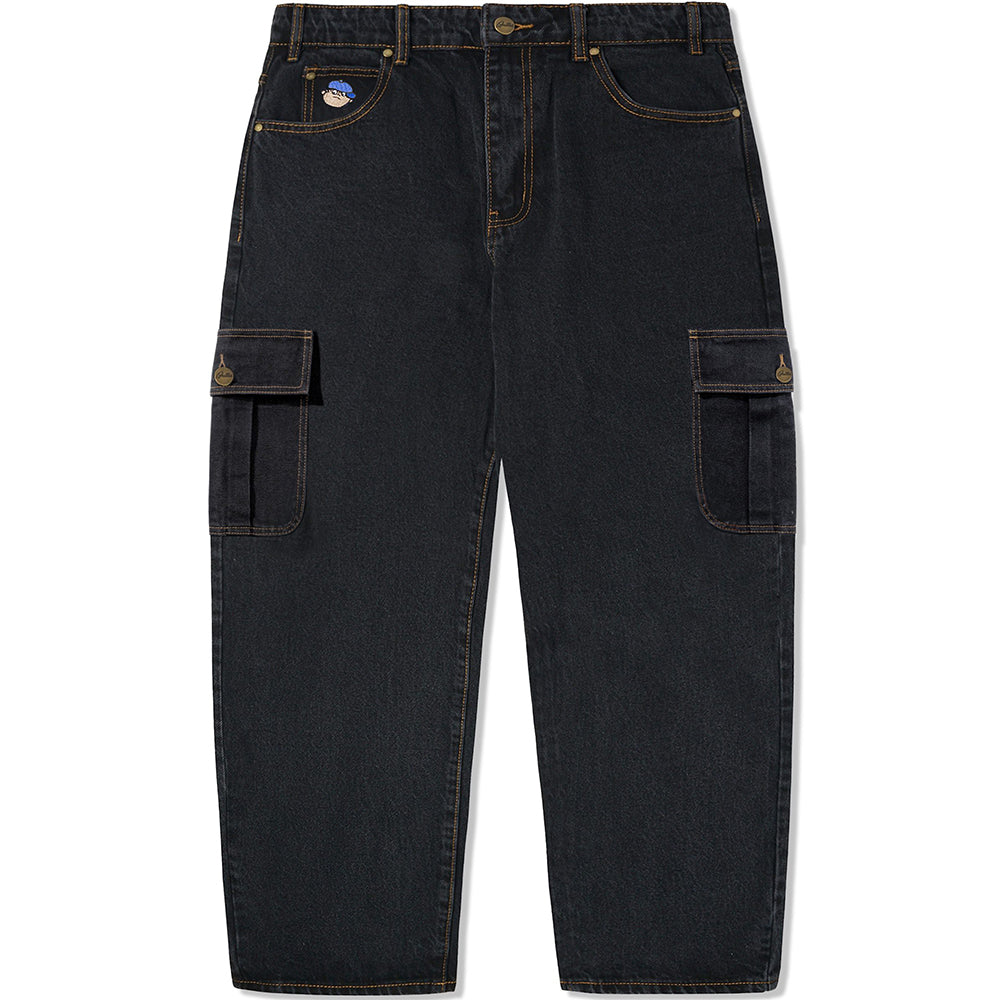 Butter Goods Philly Santosuosso Cargo Denim Jeans Washed Black