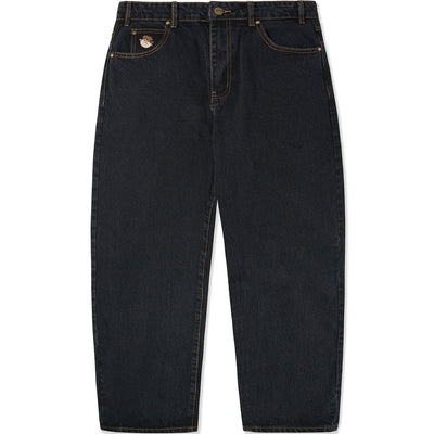 Butter Goods Philly Santosuosso Denim Jeans Washed Black/Brown Stitch