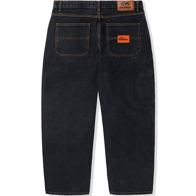 Butter Goods Philly Santosuosso Denim Jeans Washed Black/Brown Stitch
