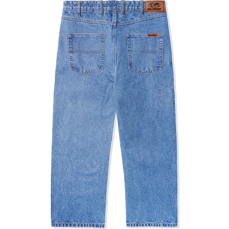 Butter Goods Relaxed Denim Jeans Washed Indigo NOTE shop