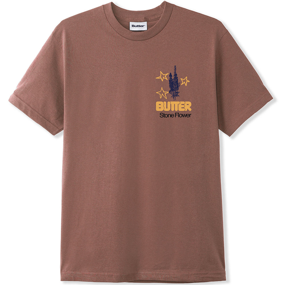 Butter Goods Stone Flower Tee Washed Wood