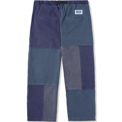 Butter Goods Washed Canvas Patchwork Pants Washed Navy