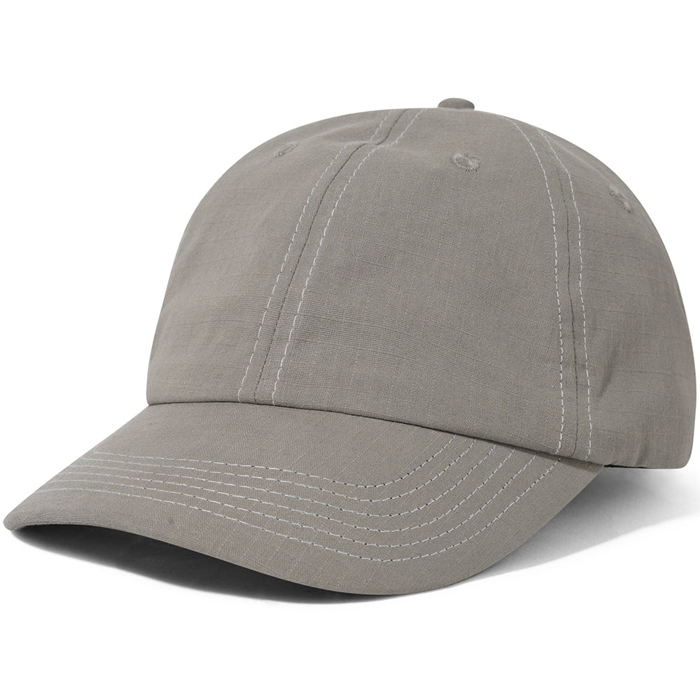 Butter Goods Washed Ripstop 6 Panel Cap Grey