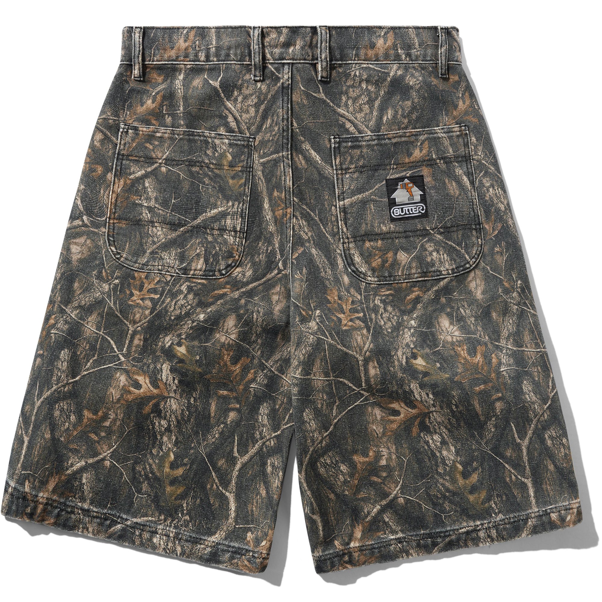 Butter Goods Work Shorts Forest Camo