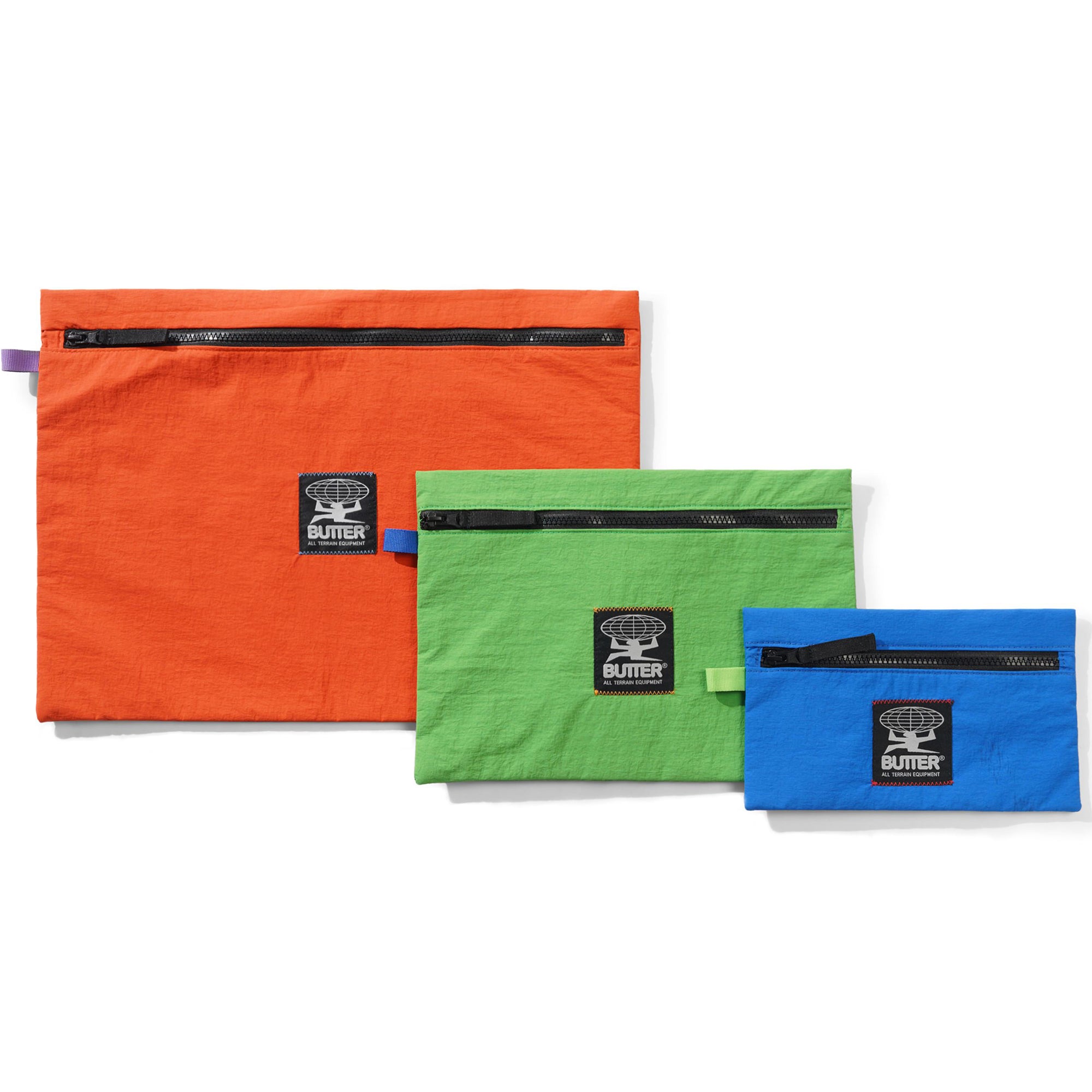 Butter Goods Zip Pouch Set Multi