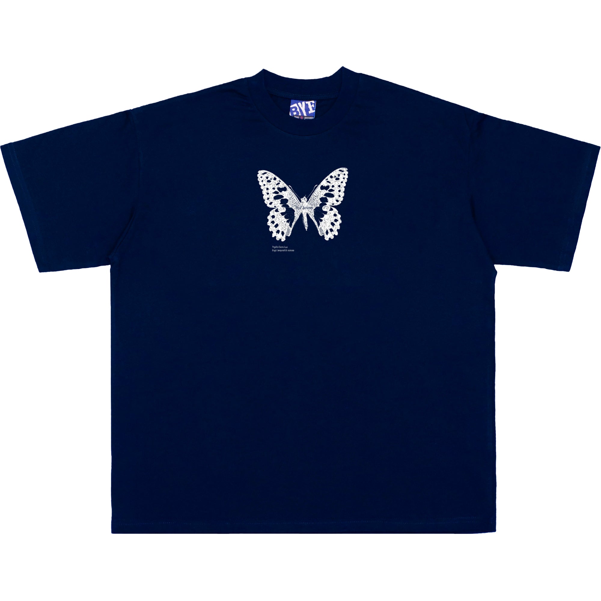 Bye Jeremy Butterfly Tee Navy