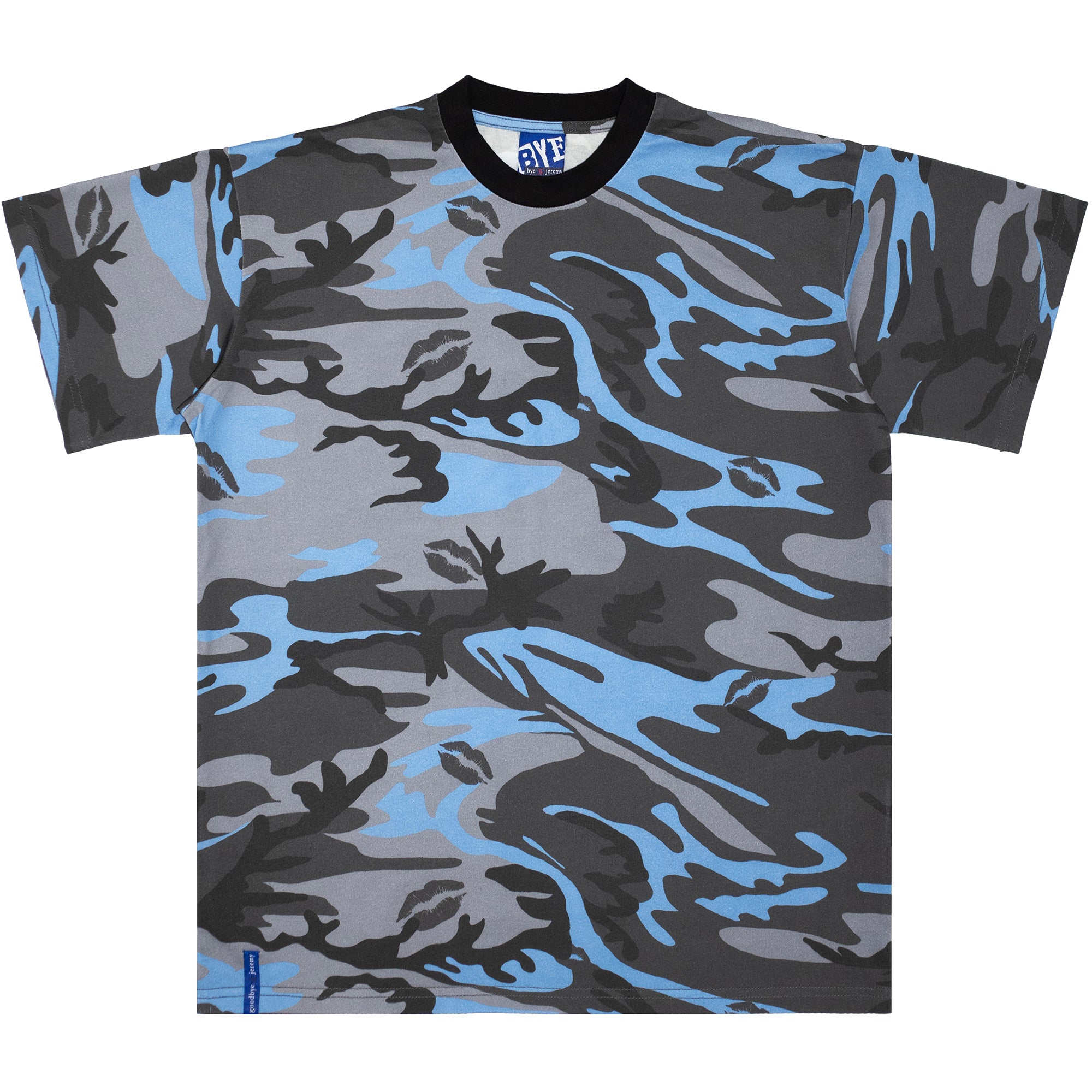 Bye Jeremy XO Camo Tee Blue