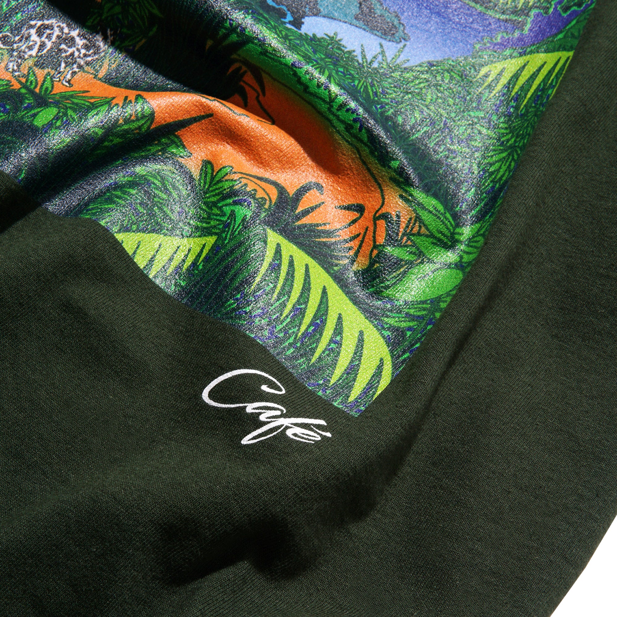 Skateboard Cafe Mountains Tee Forrest Green