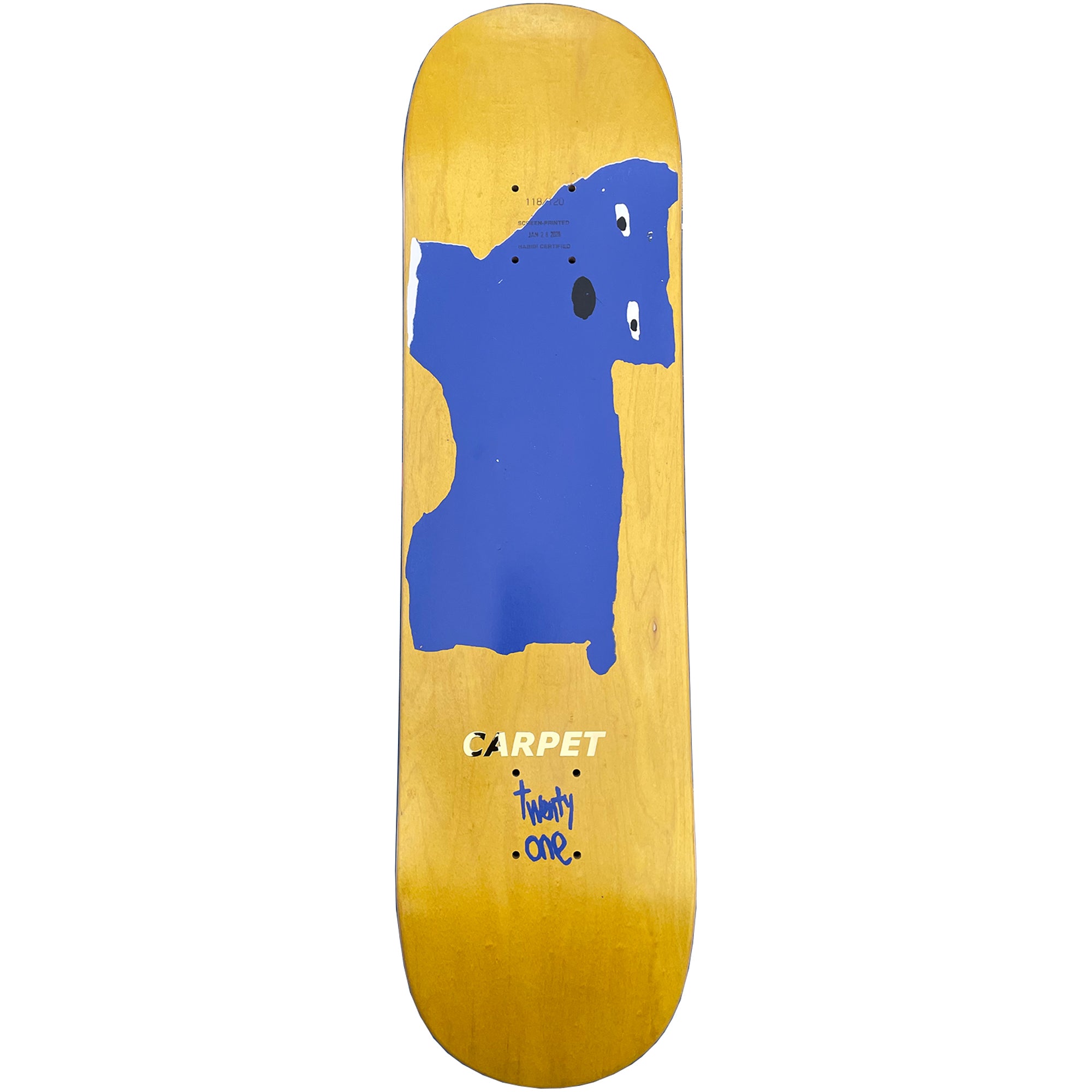 Carpet Company Low IQ Dog Skateboard Deck 8"