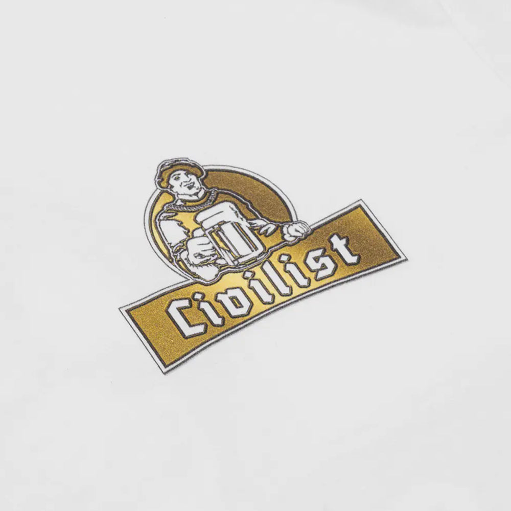Civilist Schulle Chrome Tee White