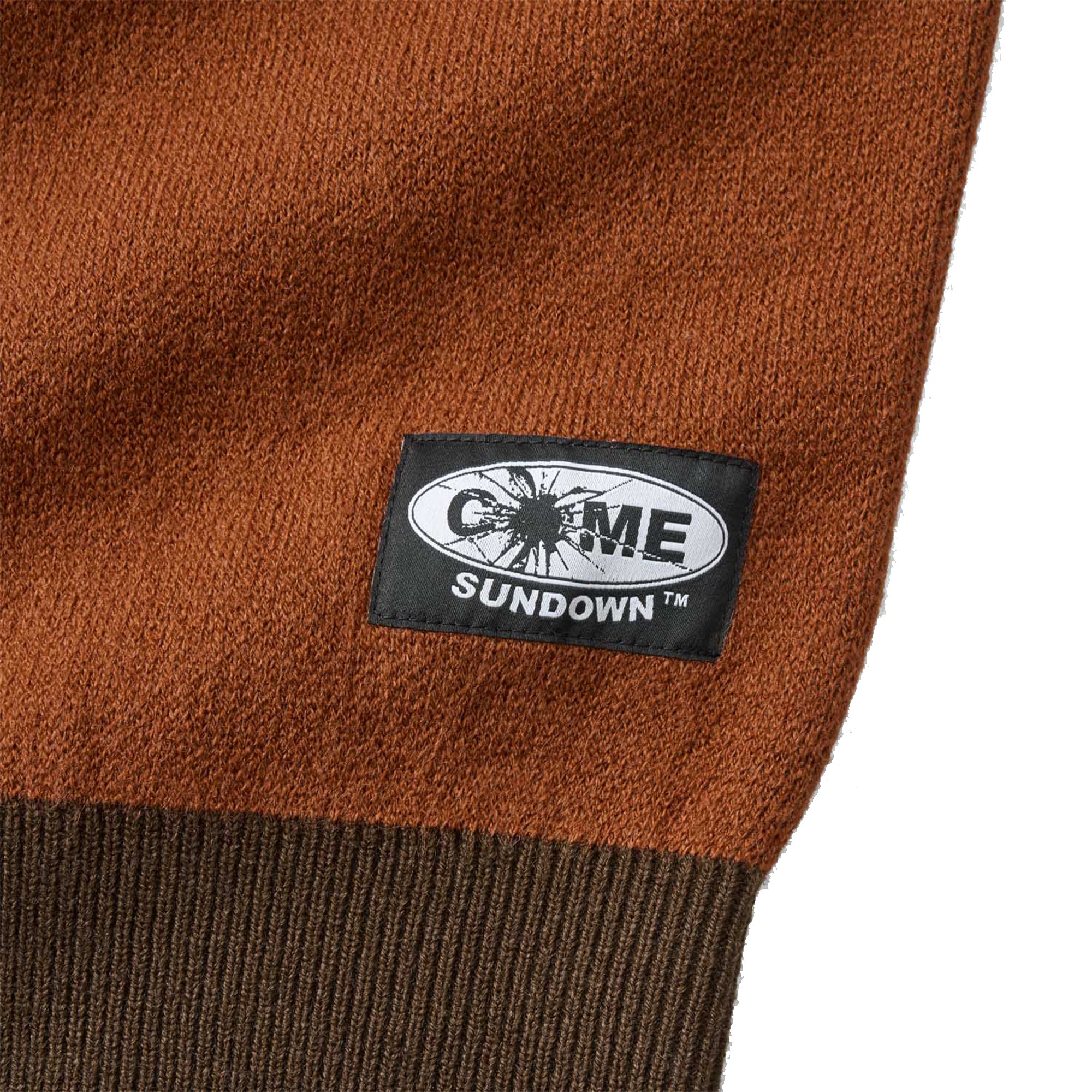 Come Sundown Burn Out Knit Brown/Orange