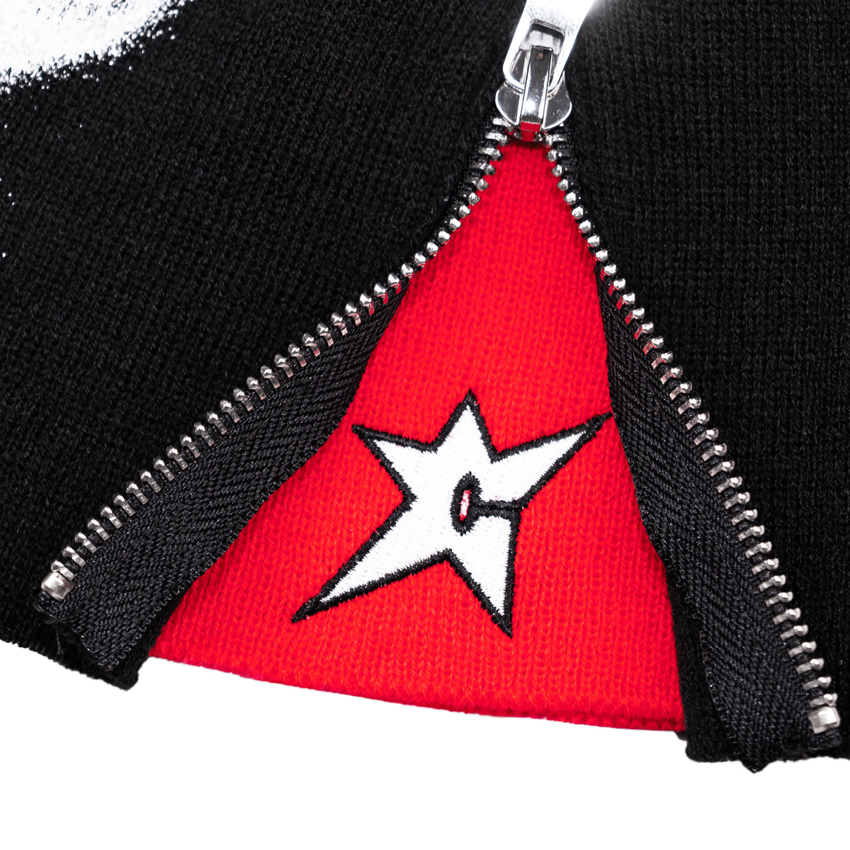 Carpet Company Biohazard Zip Beanie Black