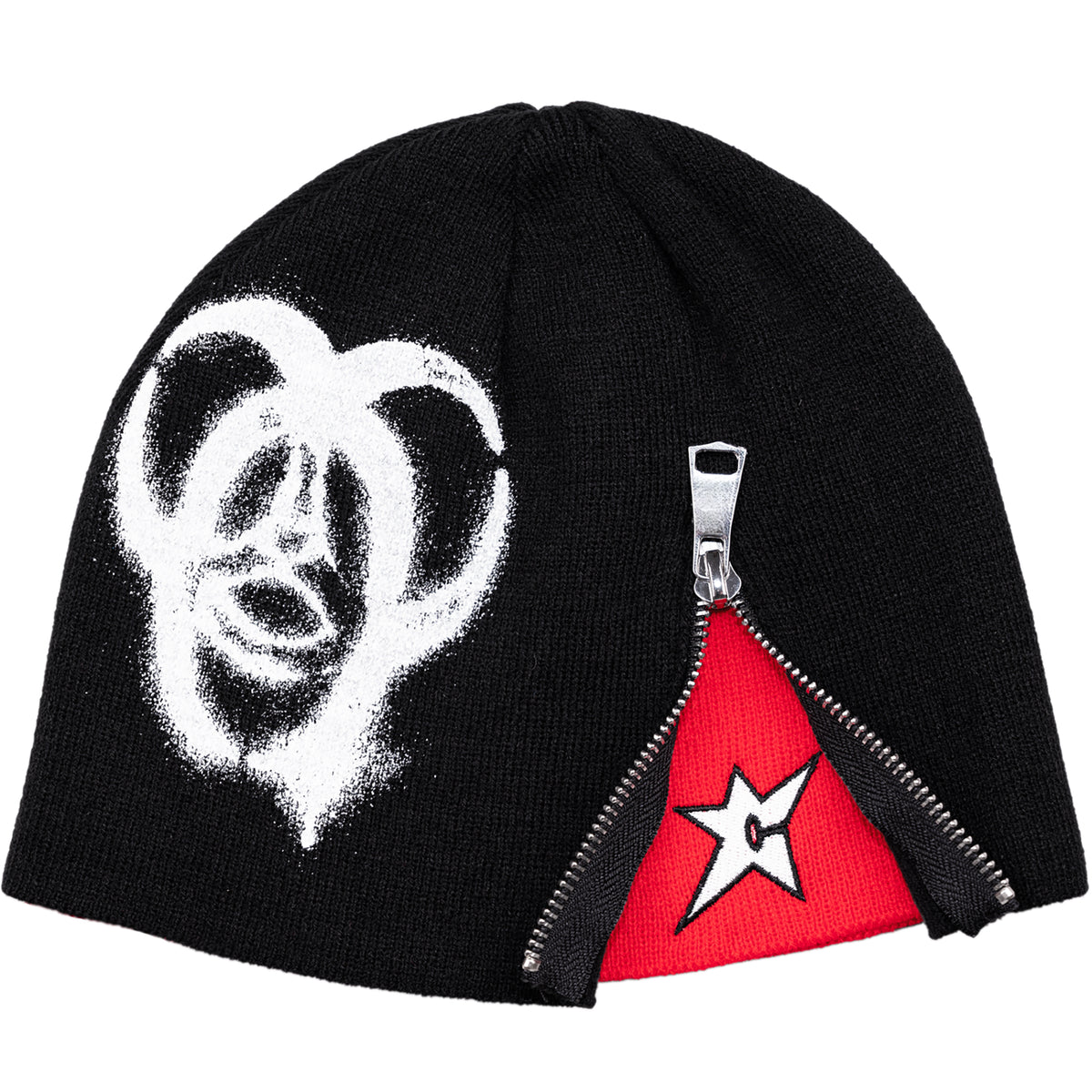 Carpet Company Biohazard Zip Beanie Black