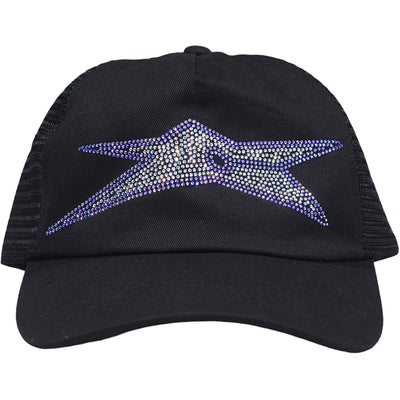 Carpet Company Bizarro Rhinestone Trucker Hat Black