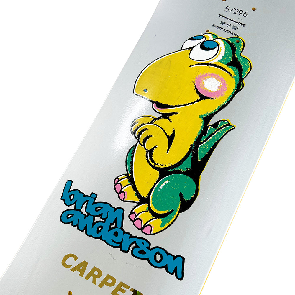 Carpet Company Brian Anderson Dino Skateboard Deck 8.38"