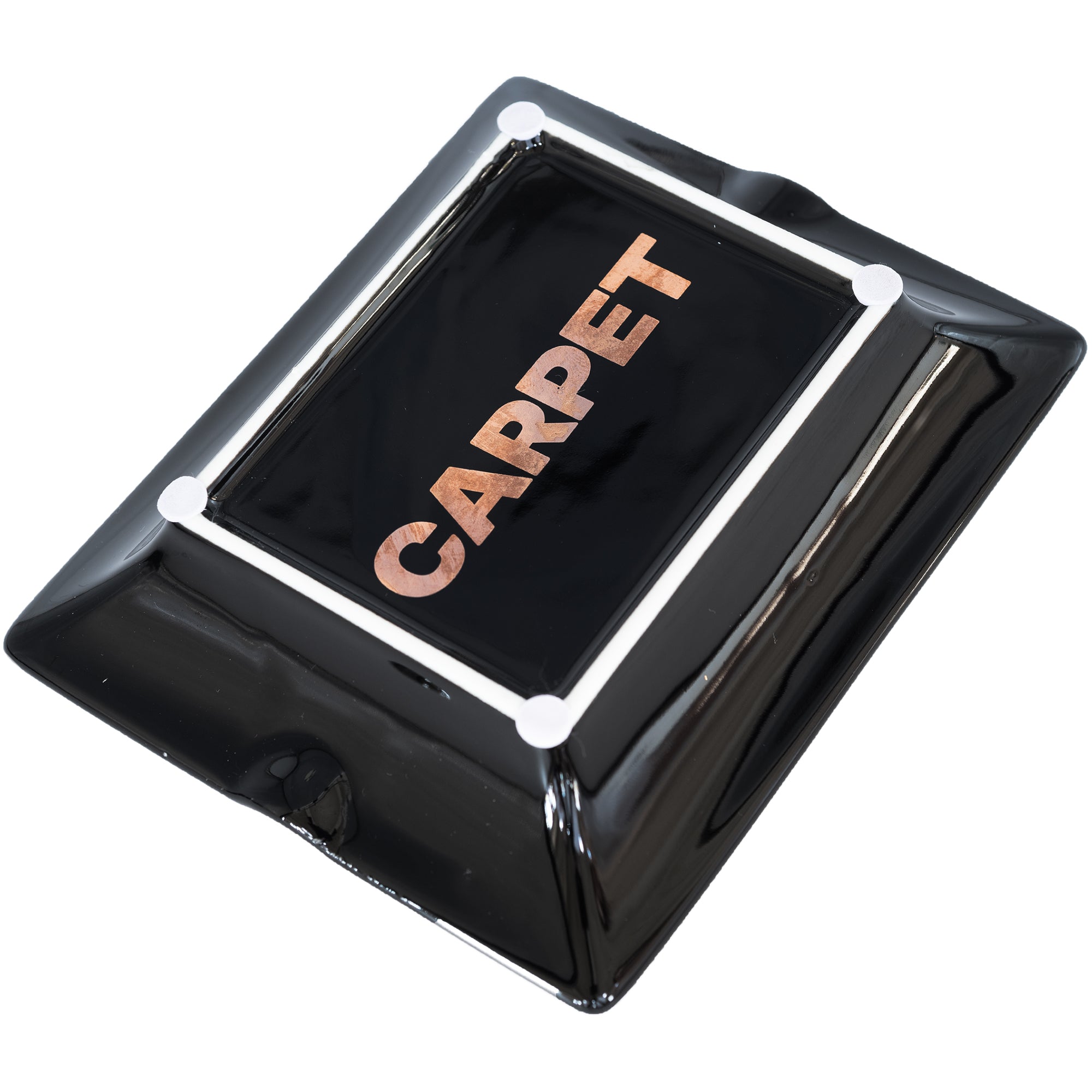 Carpet Company C-Star Ceramic Ash Tray Black