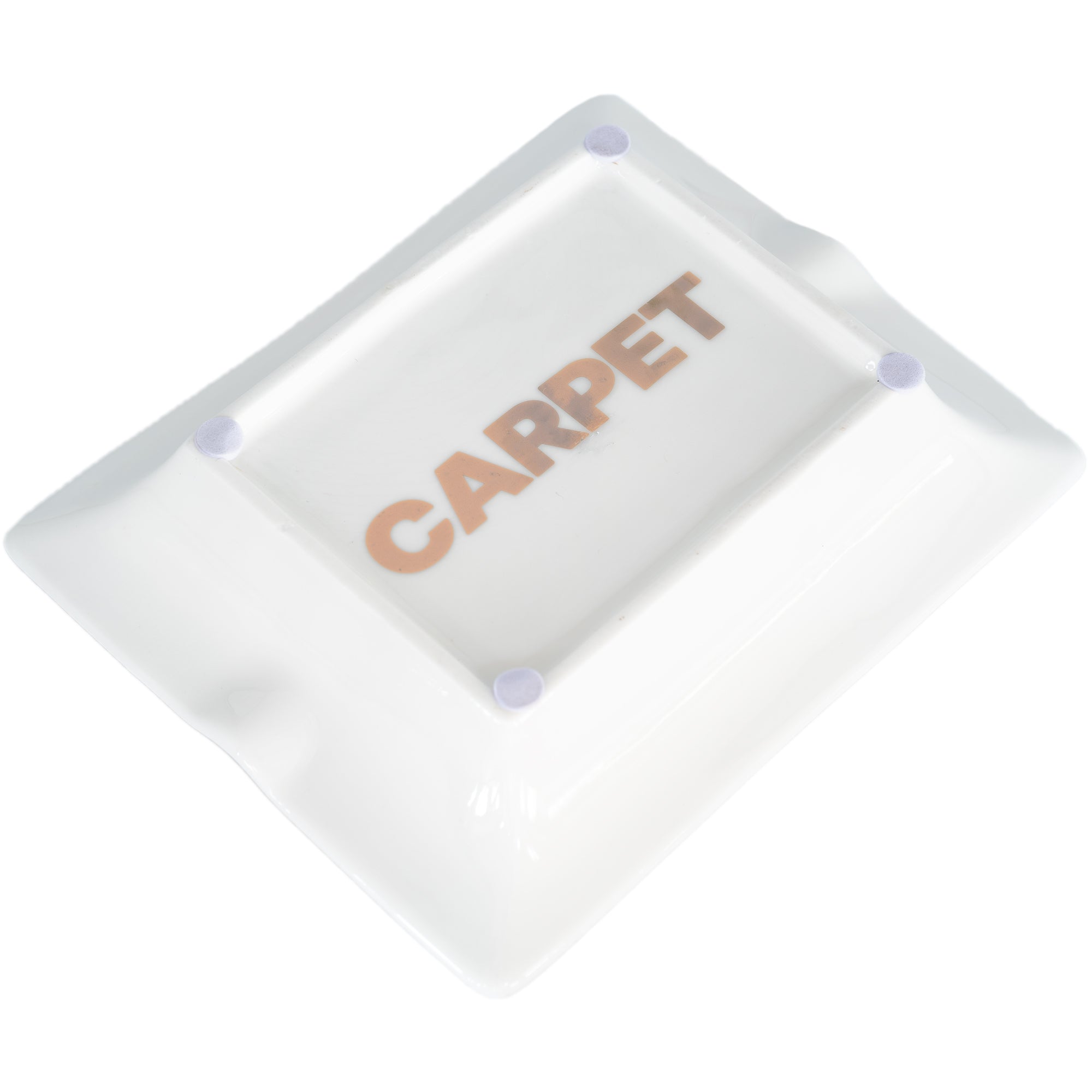 Carpet Company C-Star Ceramic Ash Tray White