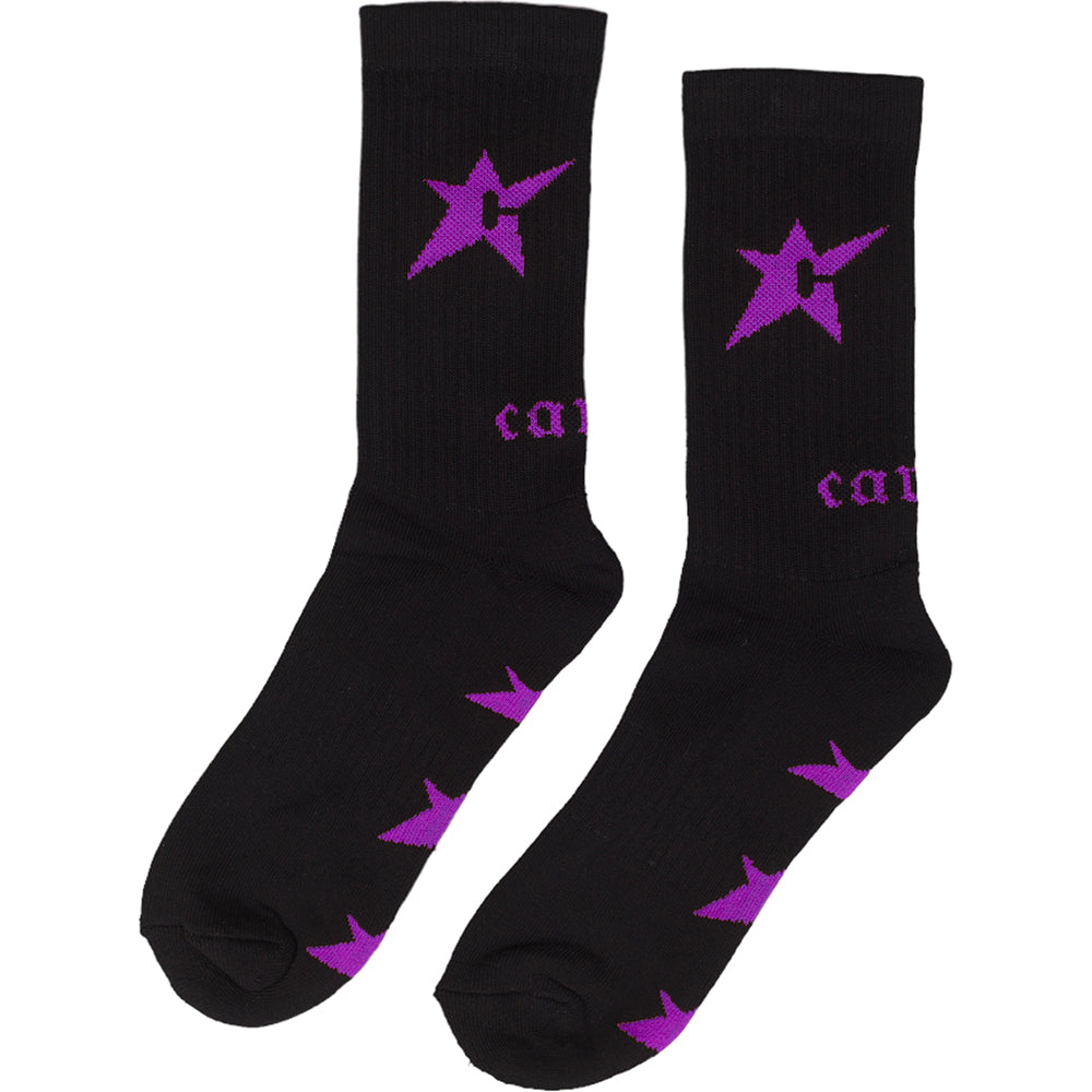 Carpet Company C-Star Socks Black/Purple
