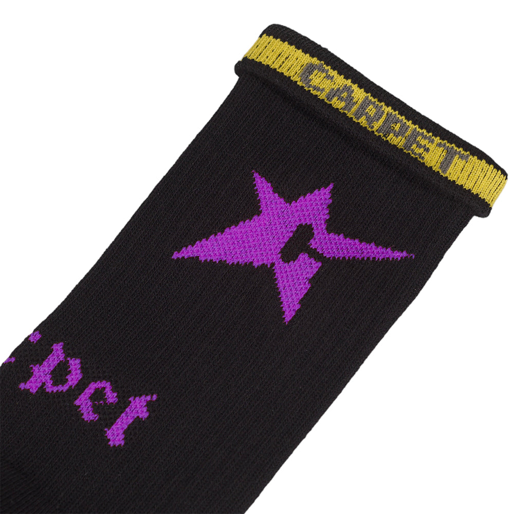 Carpet Company C-Star Socks Black/Purple