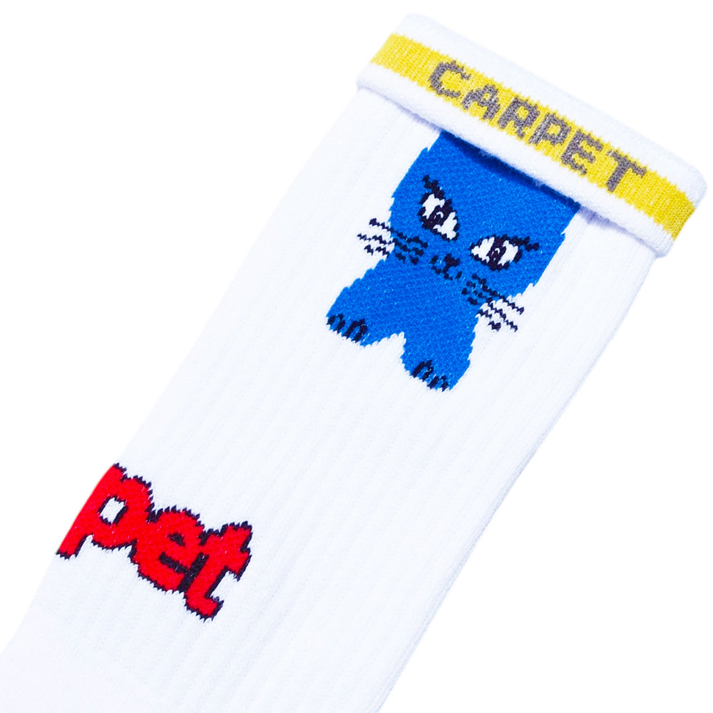 Carpet Company Cat Sock White