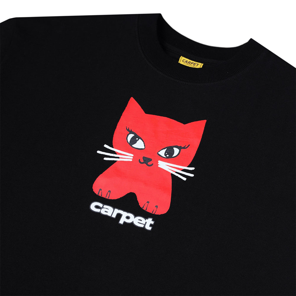 Carpet Company Cat Tee Black