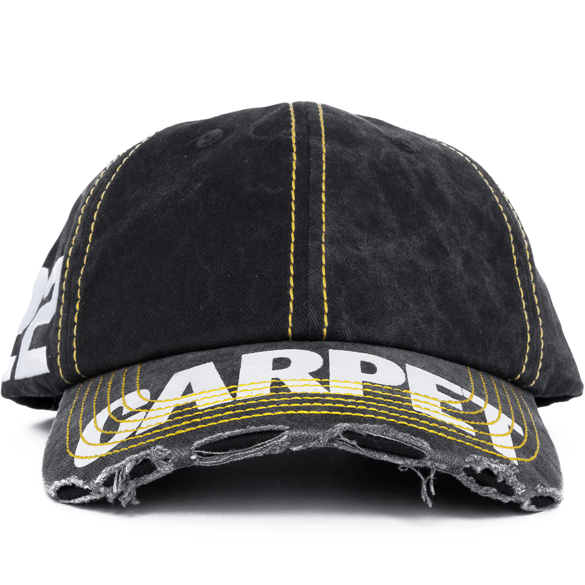 Carpet Company Distressed Hat Black