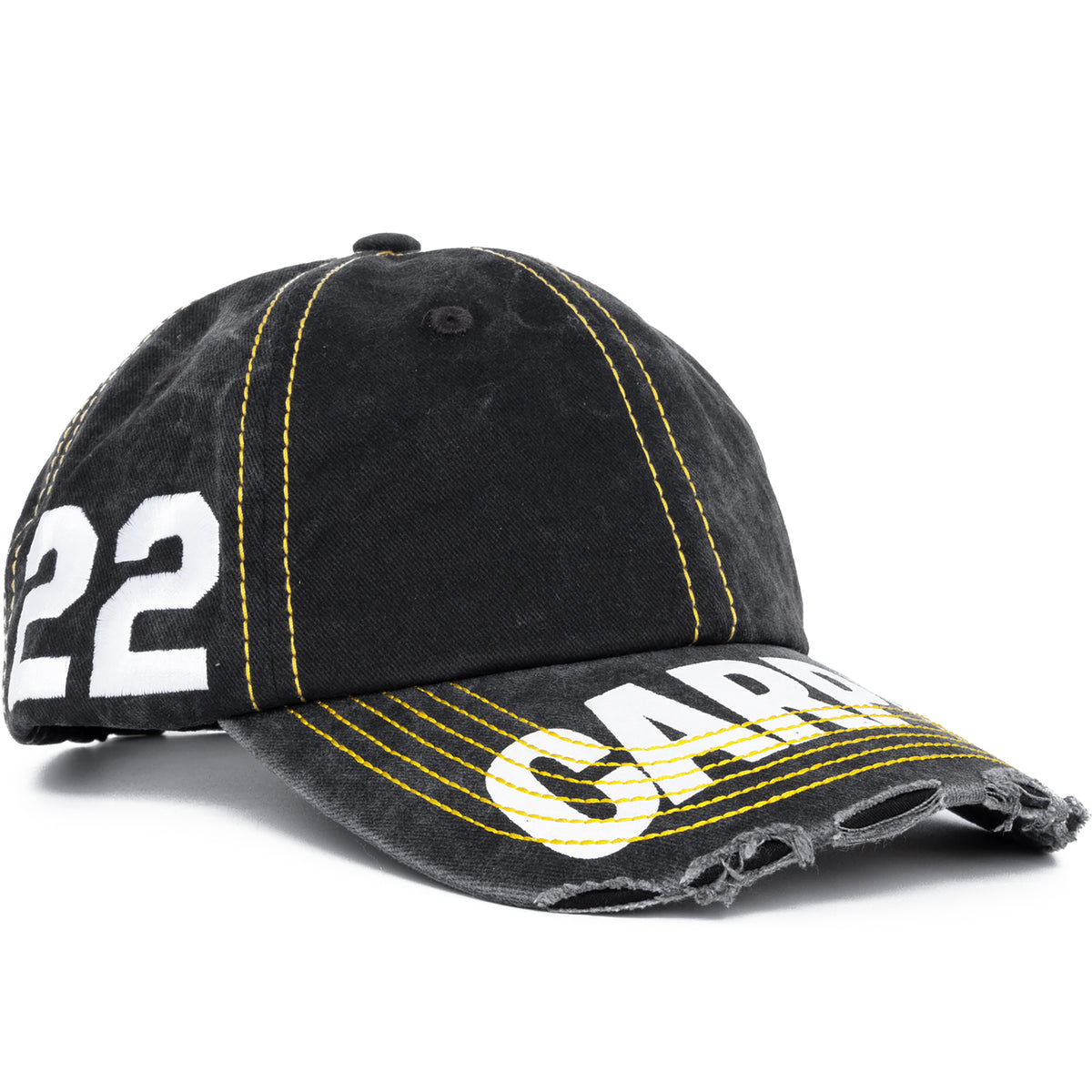 Carpet Company Distressed Hat Black