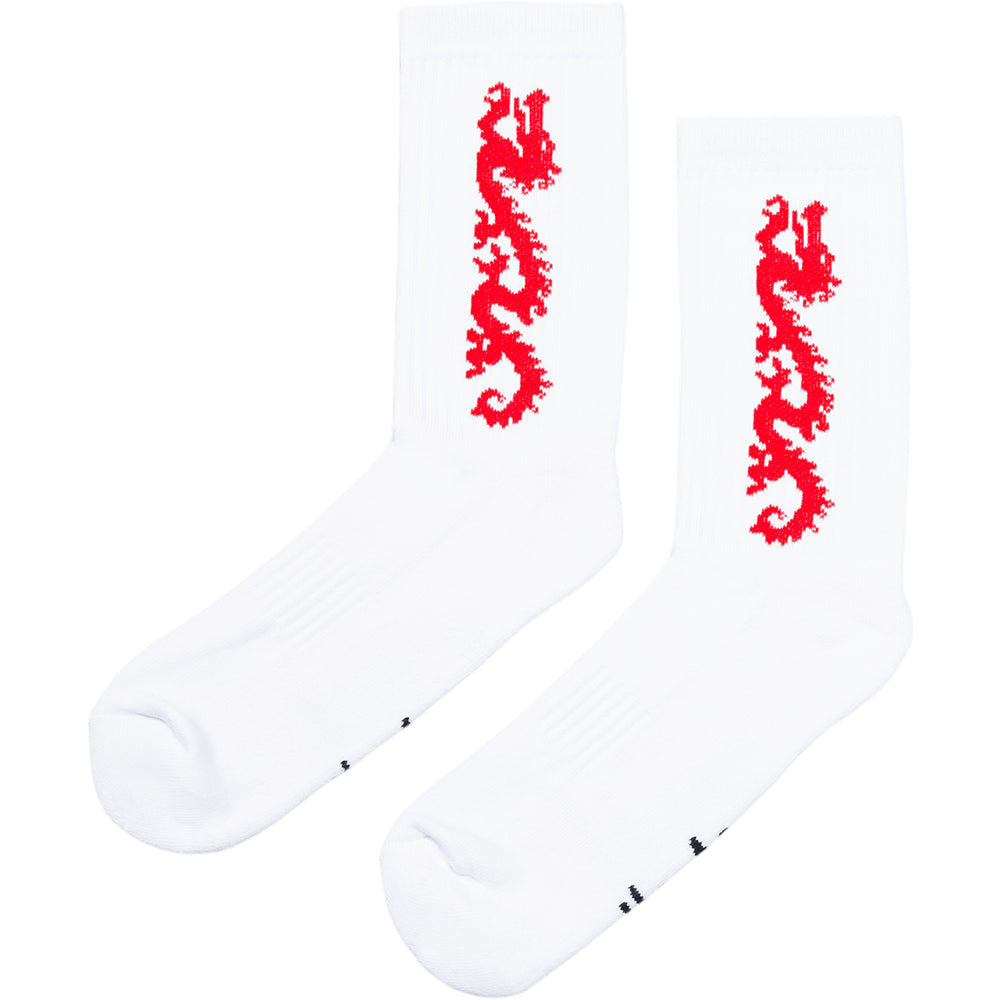 Carpet Company Dragon Sock White